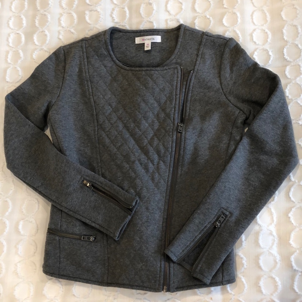 NWOT Athleta Quilted Belvedere Moto Jacket